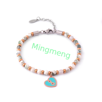 Braccialetto dal cuore di pesco, design minimalista femminile, braccialetto femminile