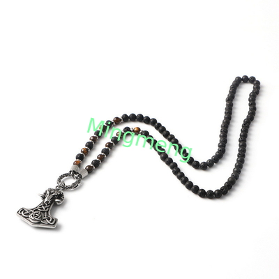 Halloween Punk Ram Casting Pendente di moda di tendenza Collare a perline esplosivo