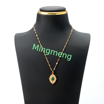 Di design di fascia alta versatile nuova collana verde pavone trendy ciondolo di moda