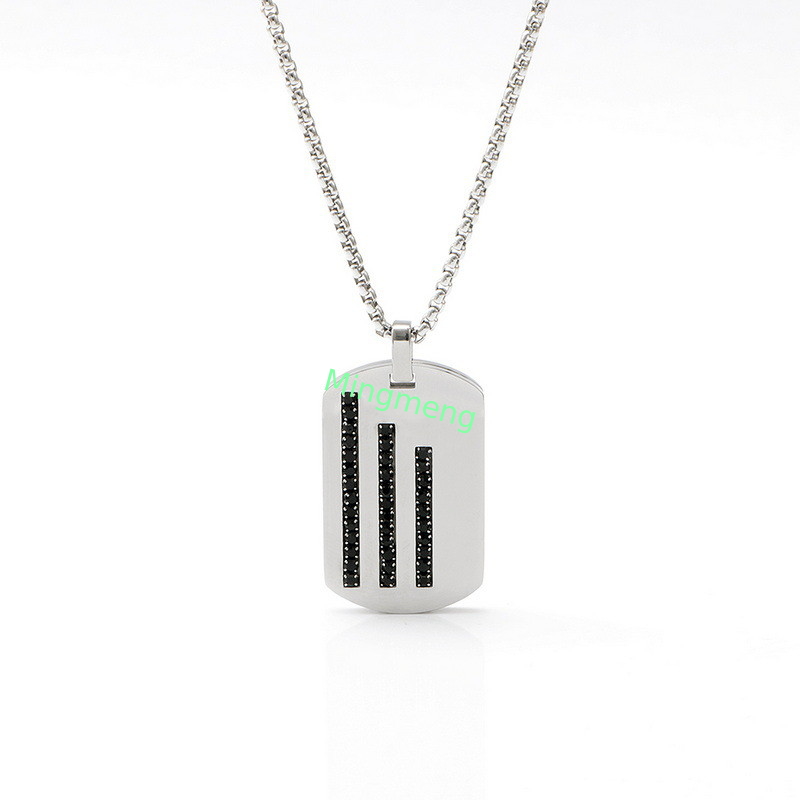 Personalizzato, alla moda, accessori semplici, ciondolo di alta gamma in acciaio inossidabile, collana da uomo, accessori romantici, alla moda, creativi