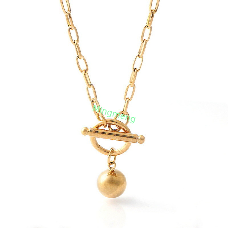 Pendente da donna in acciaio inossidabile, di lusso ed eccellente, accessorio in vendita, collana da donna, pendente di moda e personalizzato