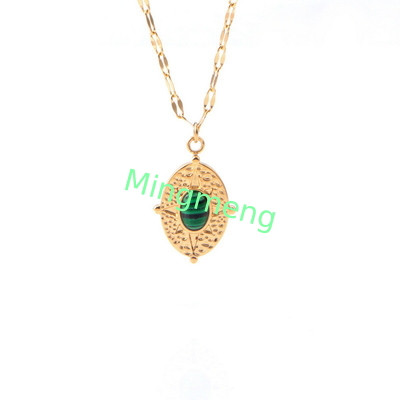 Di design di fascia alta versatile nuova collana verde pavone trendy ciondolo di moda